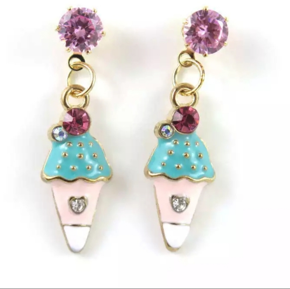 Betsey Johnson Ice Cream Earrings